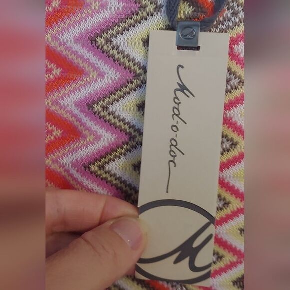 Mod-o-doc Chevron Print Maxi Skirt Sz L - Picture 6 of 9